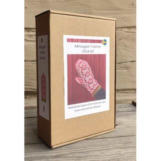 Allmogen Mittens Knitting Kit - ENG + SWE