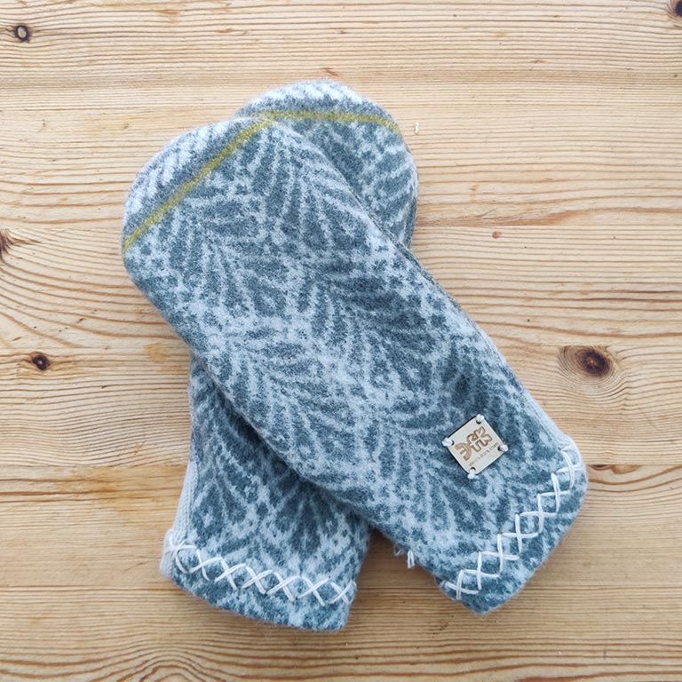 Felted Wool Mittens No. 31 - Image 4