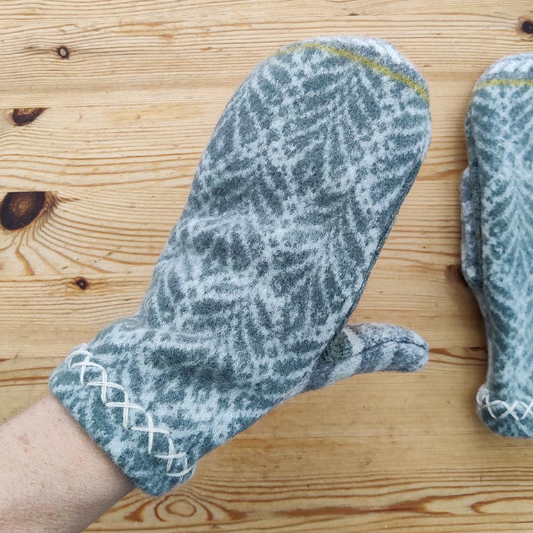 Felted Wool Mittens No. 31