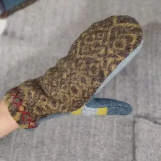 Felted Wool Mittens No. 38