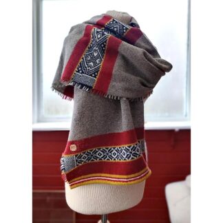 Skåne Lambswool Shawl - Mossy grey