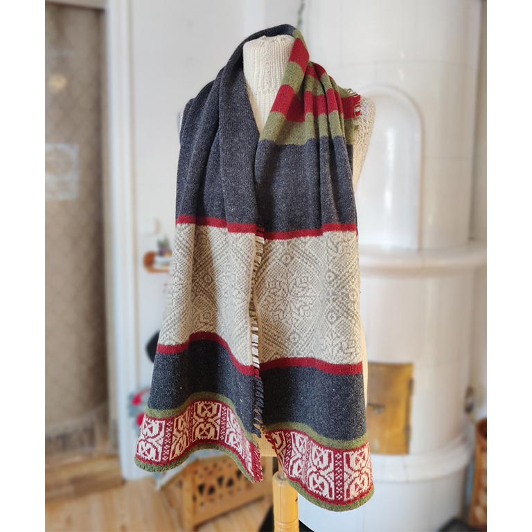 Ask Shawl - Charcoal sample