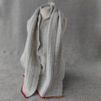 Helylle Shawl Long- Lt Grey / Cream